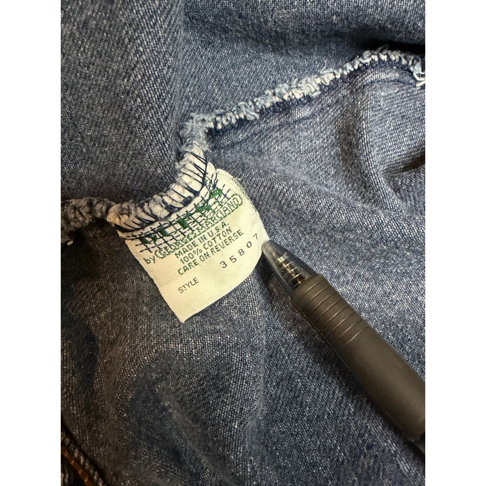 Vintage Guess USA Denim Jacket Georges Marciano Blue Jean Trucker Mens Large L - Picture 9 of 10